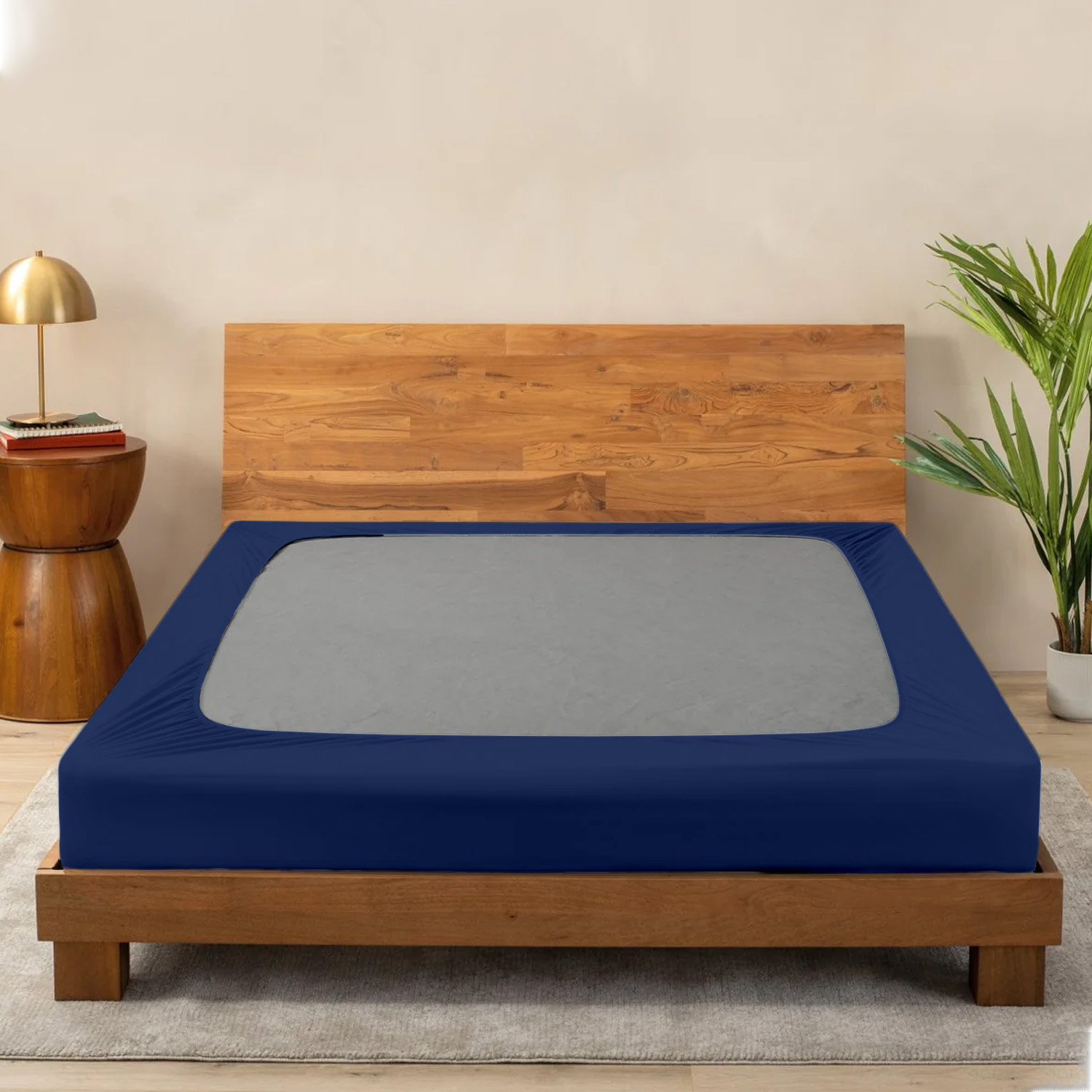 Royal Blue Box Spring Cover