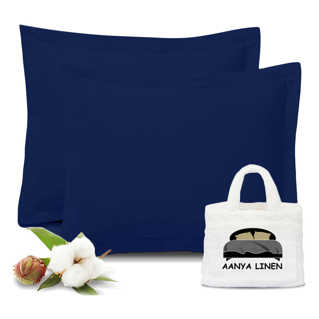 Royal Blue Euro Shams Solid