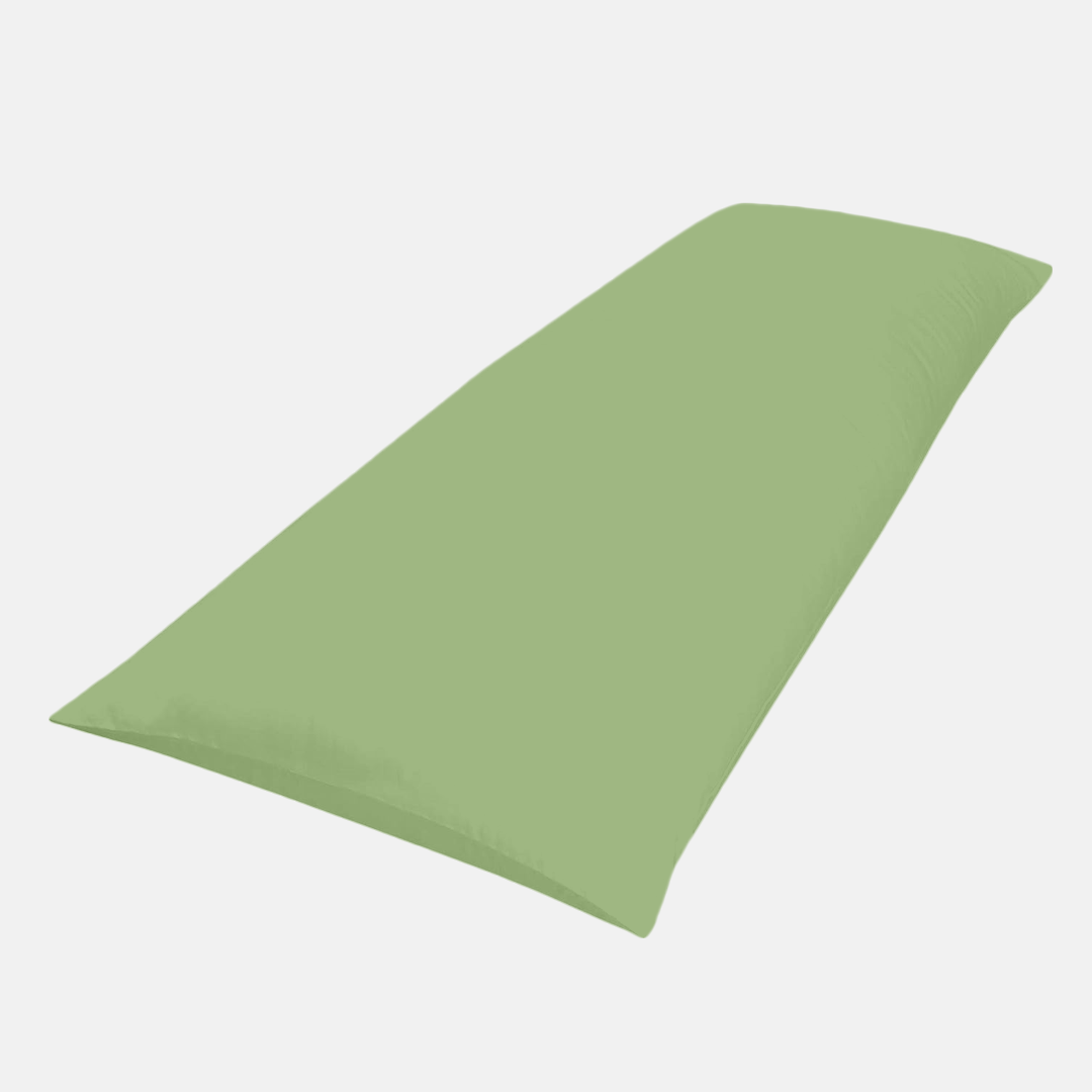 Sage Green Body Pillow Cover Solid Bliss Sateen