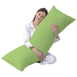 Sage Body Pillow Cover Solid Comfy Sateen