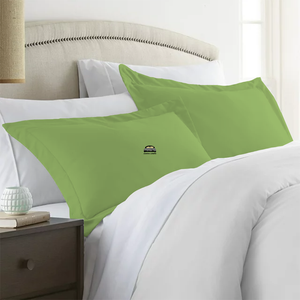 Sage Pillow Shams Solid Comfy Sateen