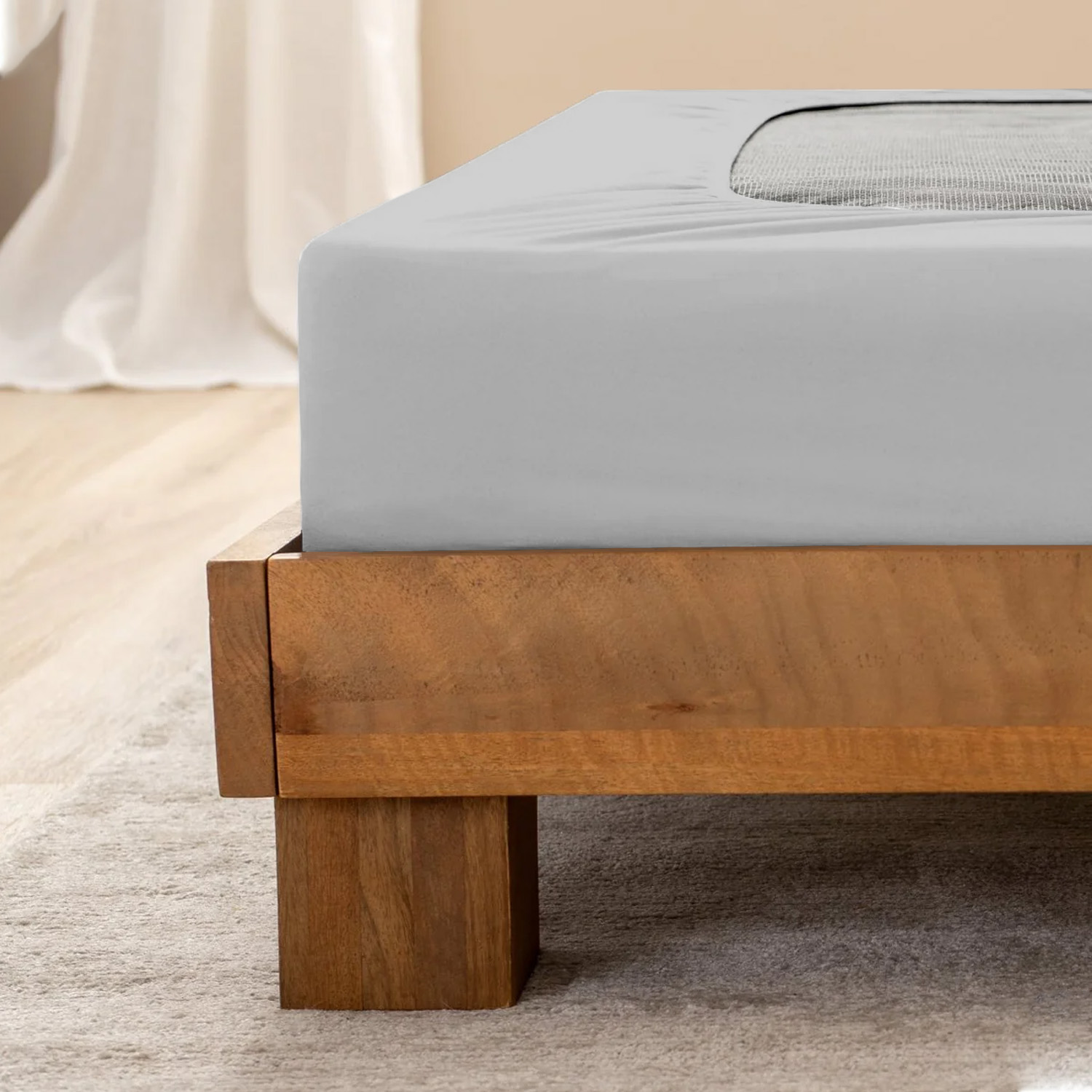 Light Grey Box Spring Cover