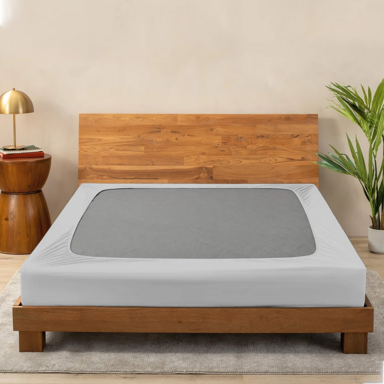 Light Grey Box Spring Cover