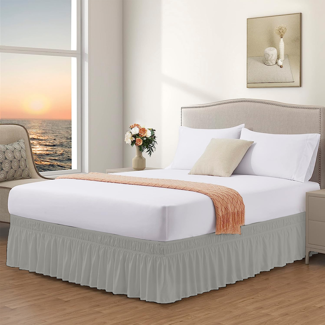 Texas King Wrap Around Bed Skirts - 400 Thread Count