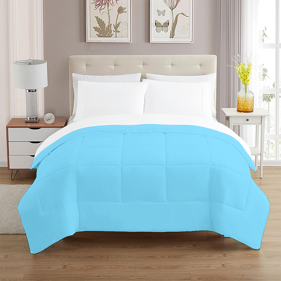 Comfy Light Blue Comforter 400 GSM Sateen