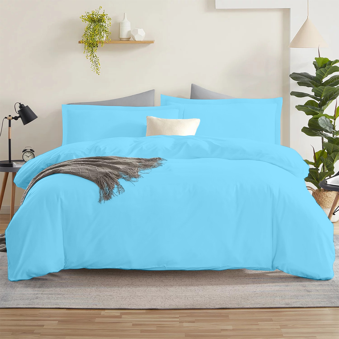 Light Blue Duvet Cover Set