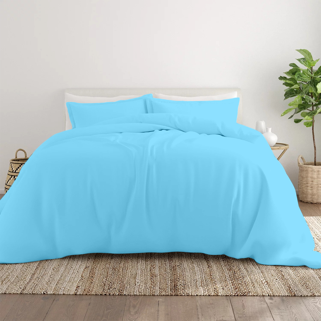 Light Blue Duvet Cover Set