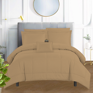 Bliss Taupe Bed in a Bag