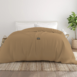 Taupe Duvet Cover Solid Bliss Sateen
