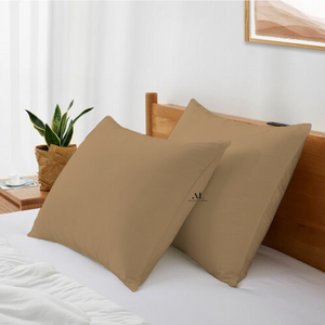 Taupe Pillowcase Solid Bliss Sateen