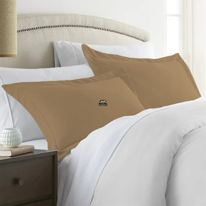 Taupe Pillow Shams Solid Bliss Sateen