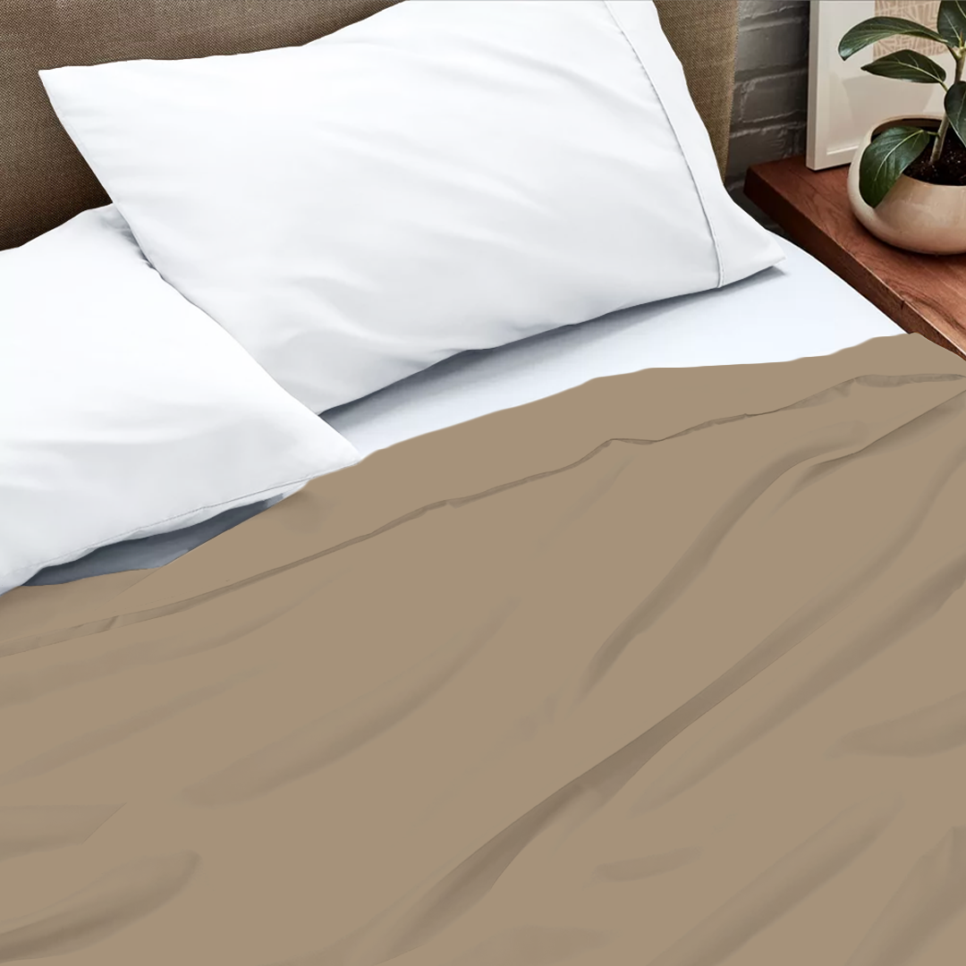 Oversized King Flat Sheets (1 -Piece) - 400 TC