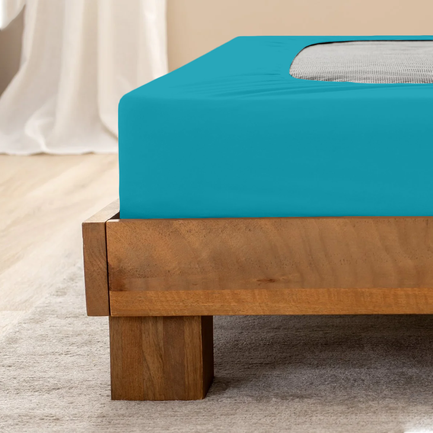 Turquoise Box Spring Cover