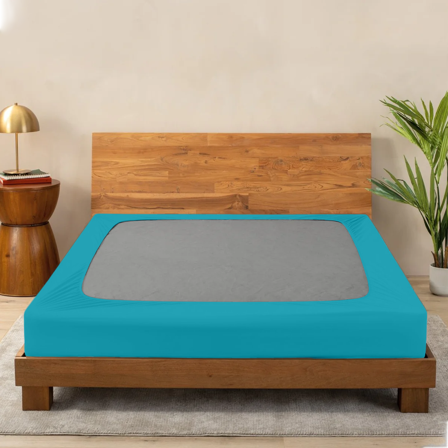 Turquoise Box Spring Cover