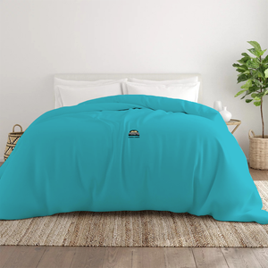 Turquoise Duvet Cover Solid Comfy Sateen