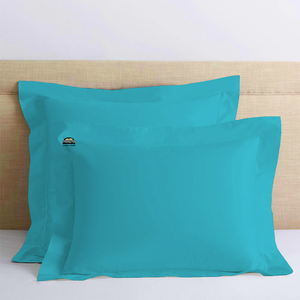 Turquoise Euro Shams Solid Comfy