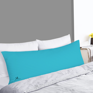 Turquoise Stripe Body Pillow Cover Comfy Sateen