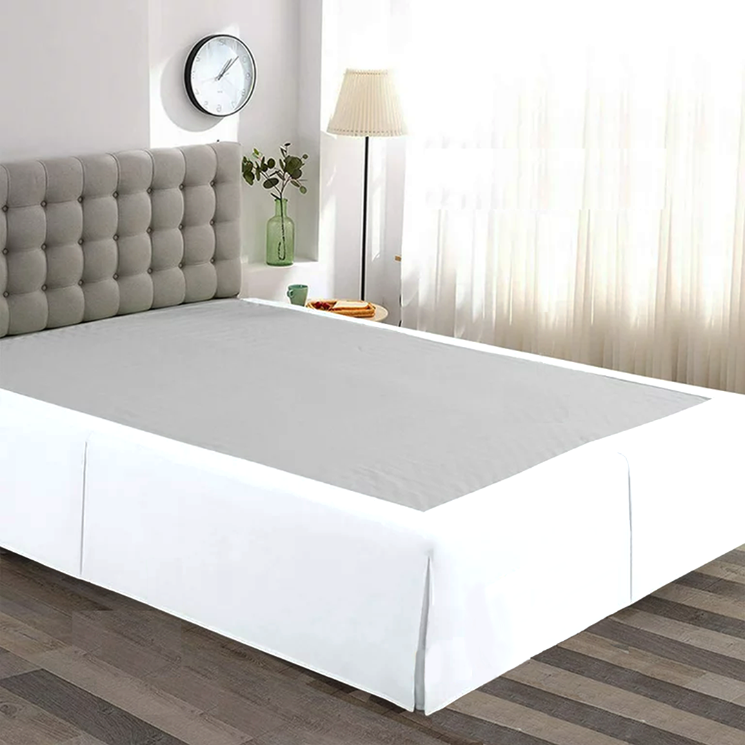 White Bed Skirt Solid (Bliss 400 Thread Counts)