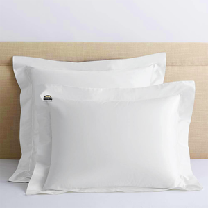 White Euro Shams Solid Comfy Sateen
