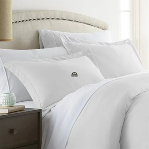 White Pillow Shams Solid Comfy Sateen
