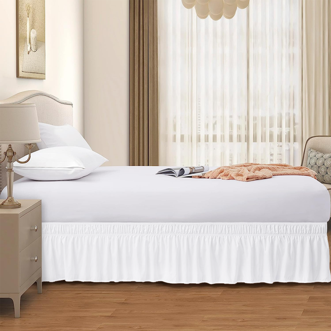 Texas King Wrap Around Bed Skirts - 400 Thread Count