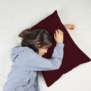 Wine Pillowcases Solid Comfy Sateen