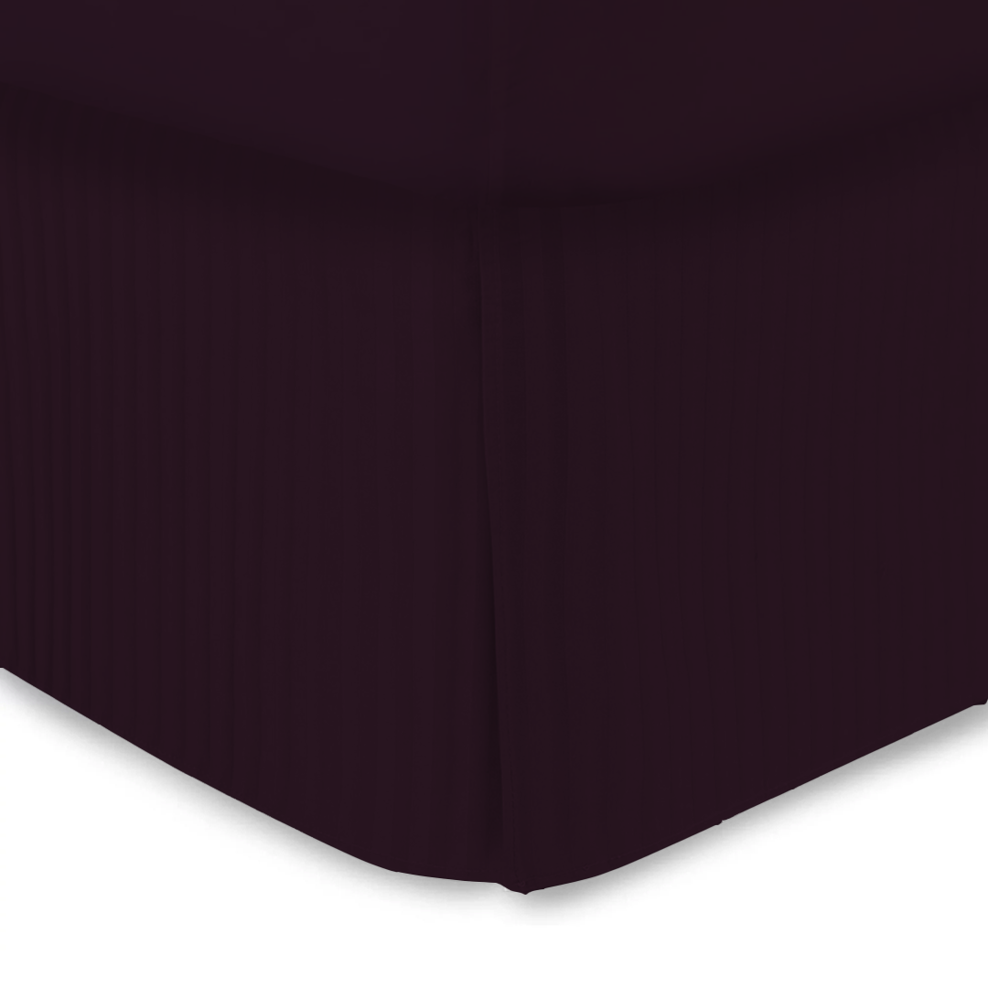 Wine Stripe Bed Skirt