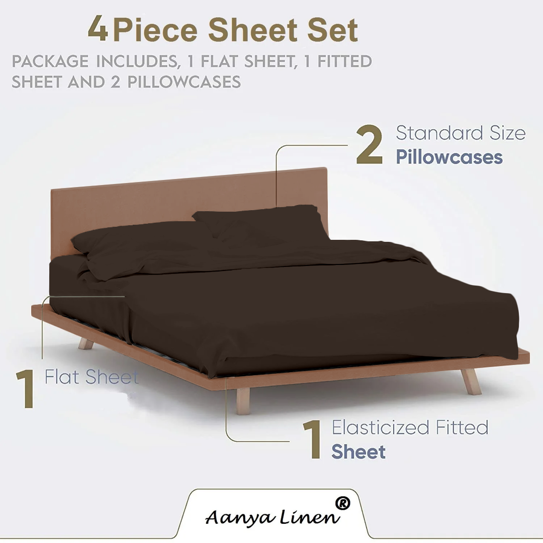 Chocolate Waterbed Sheet Set