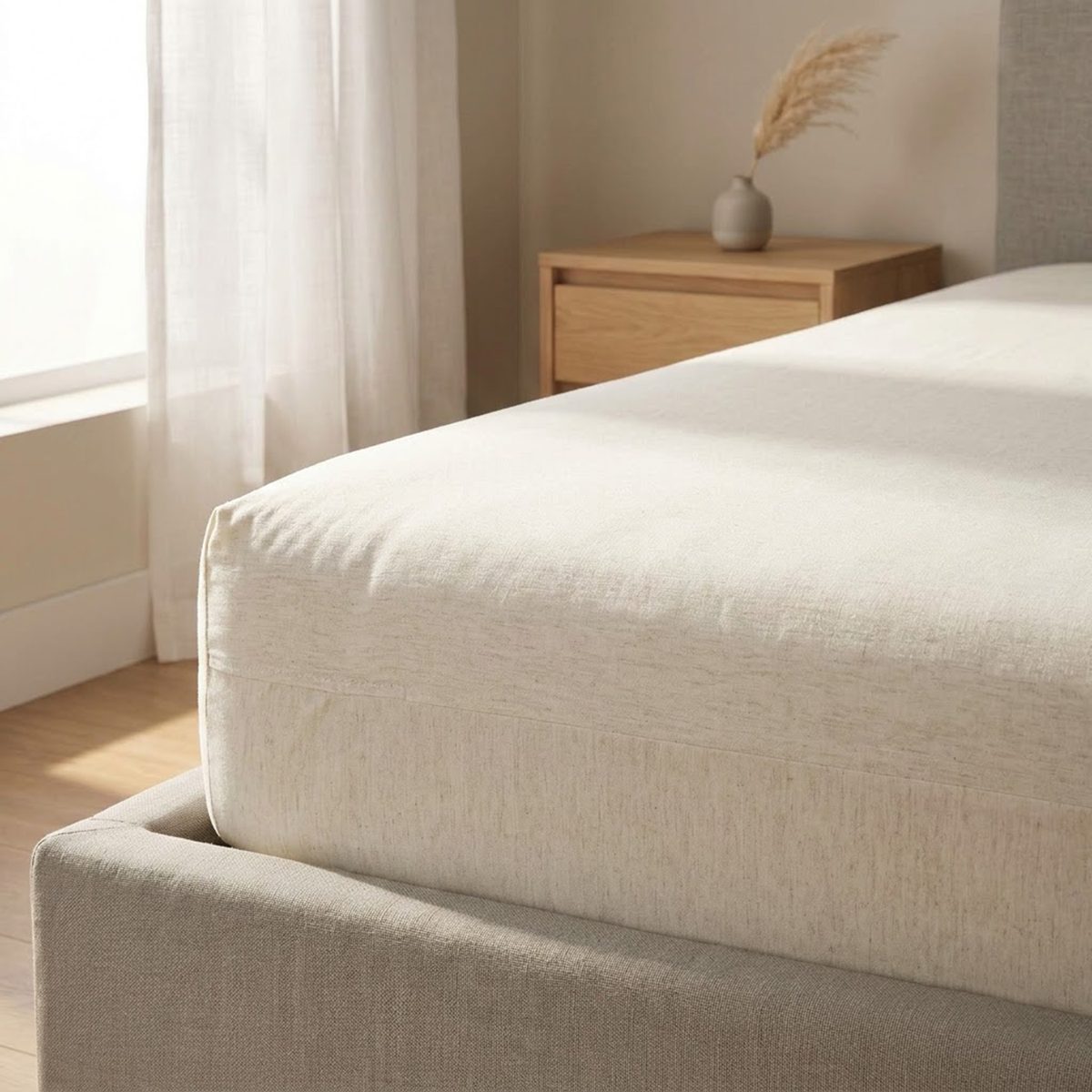 Natural Linen Fitted Sheet | Pre-Washed 100% Linen
