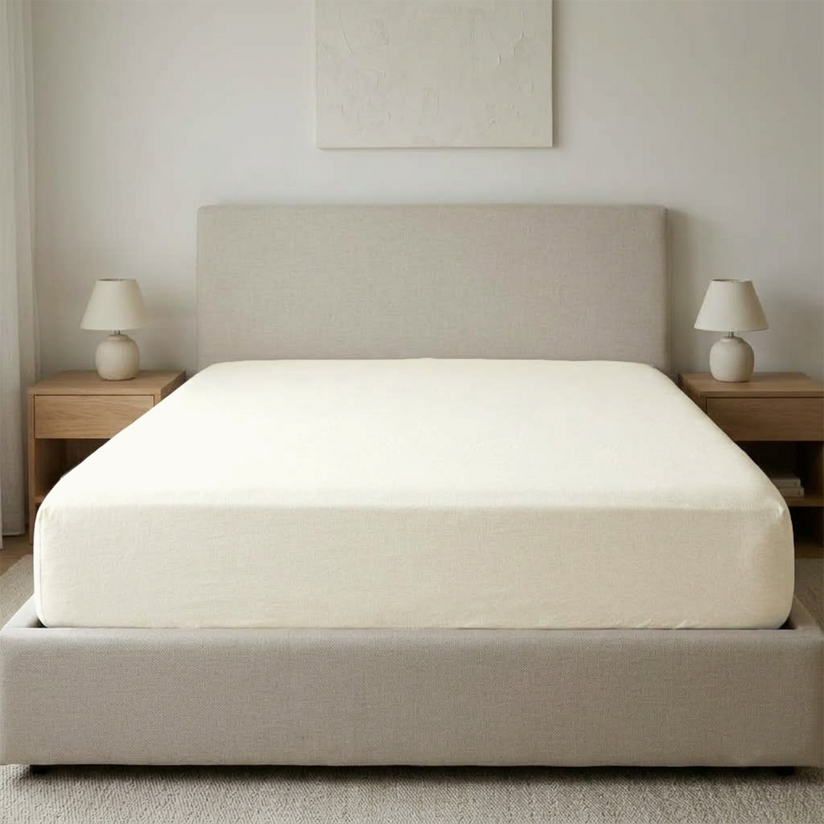 Natural Linen Fitted Sheet | Pre-Washed 100% Linen