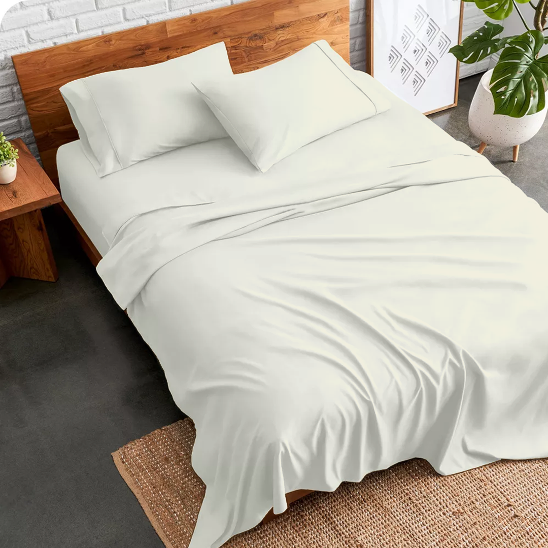 Ivory Sheet Set with Duvet Cover