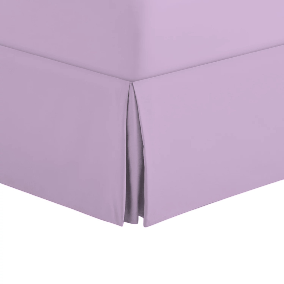 Lilac Bed Skirt Solid Comfy Sateen