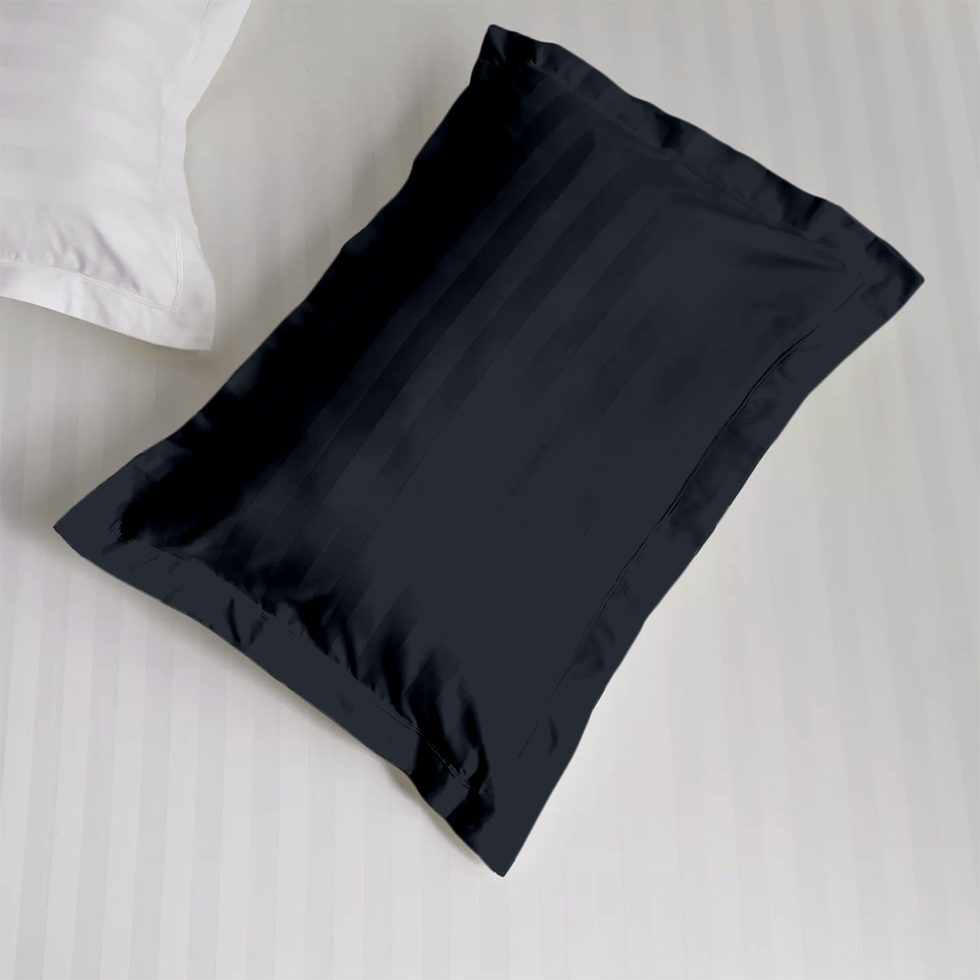 Navy Blue Stripe Pillow Shams