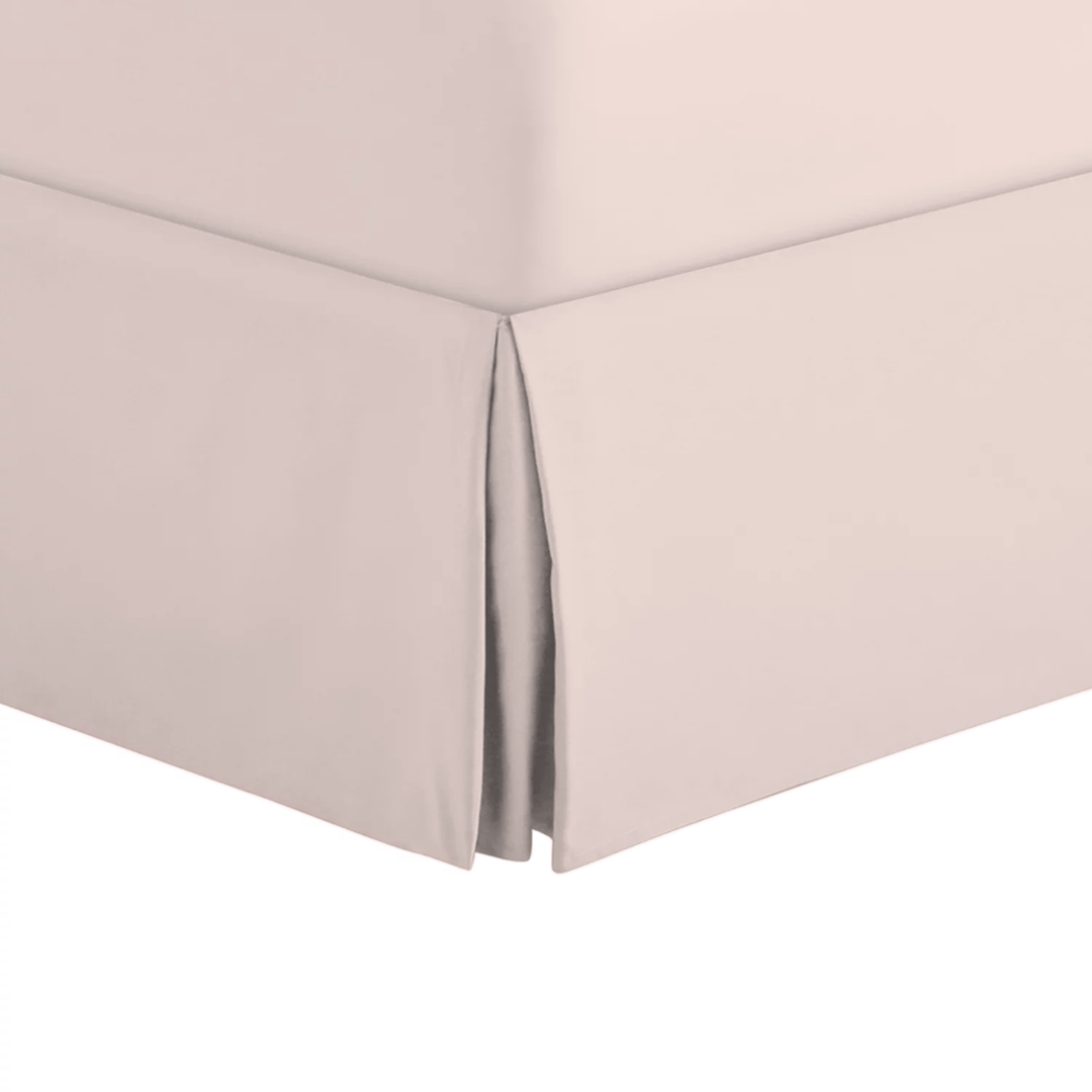 Peach Bed Skirt Solid Comfy Sateen