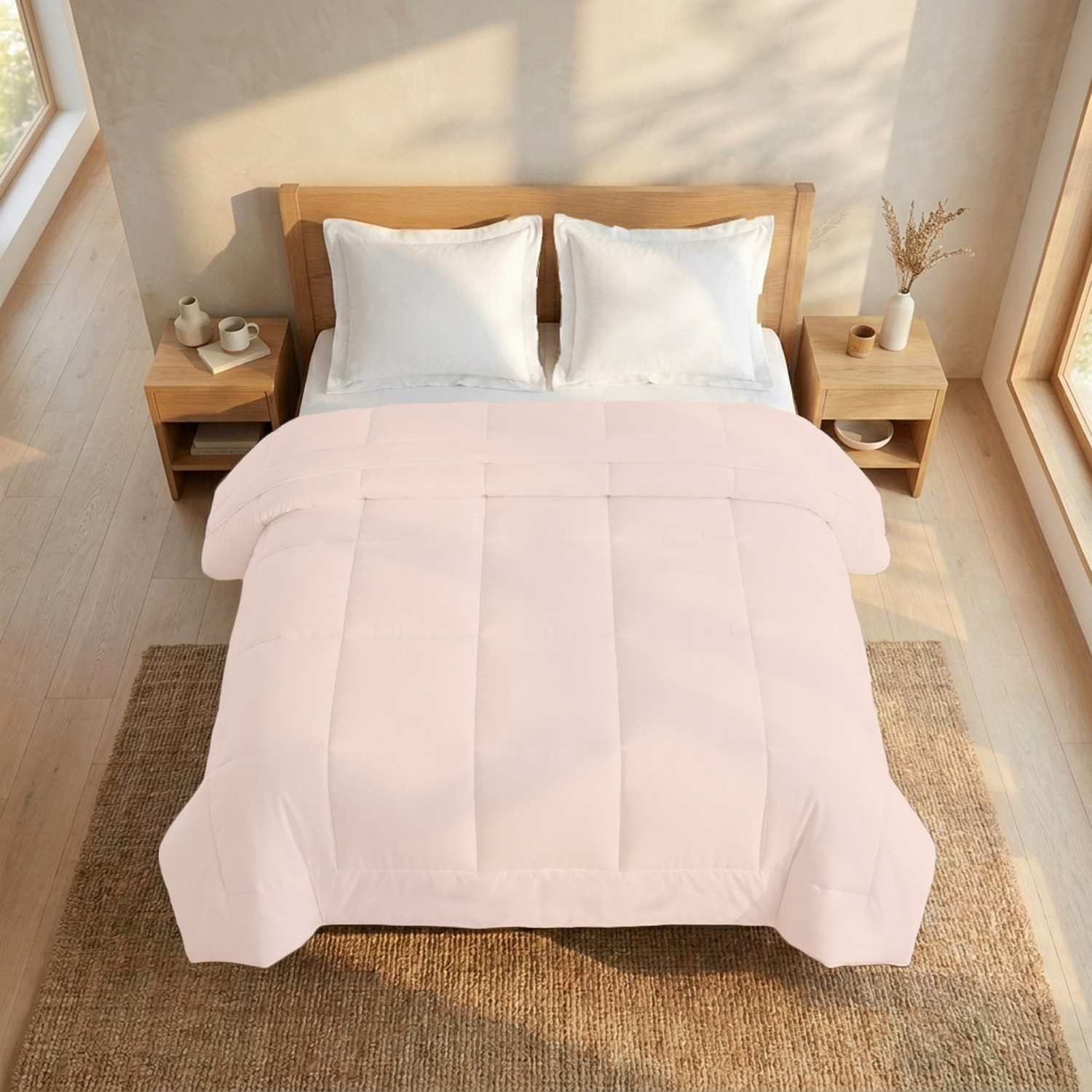 Peach Comforter 400 GSM Comfy Cotton Sateen