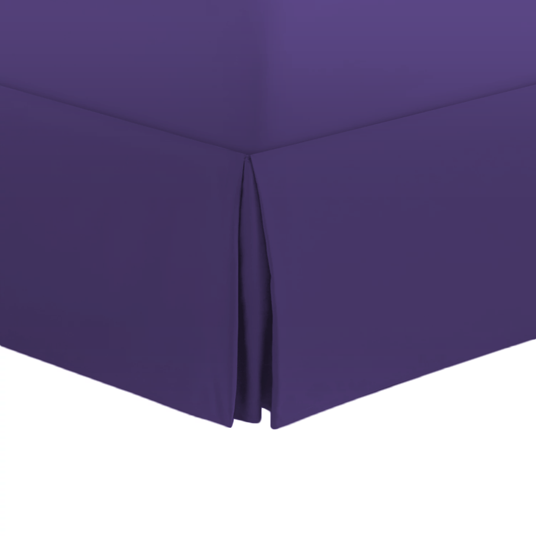 Purple Bed Skirt Solid Comfy Sateen