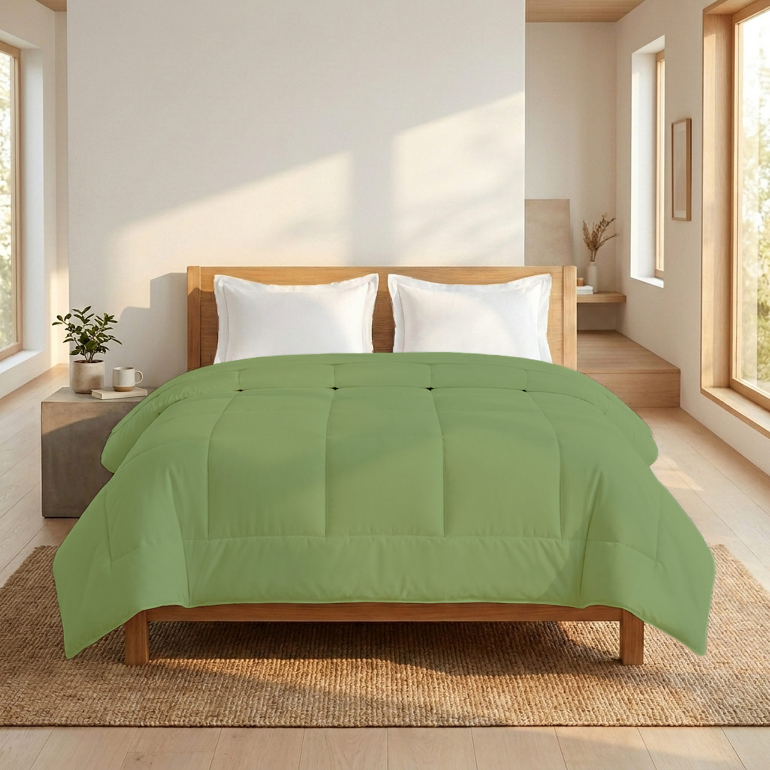 Sage Comforter 400 GSM Comfy Cotton Sateen