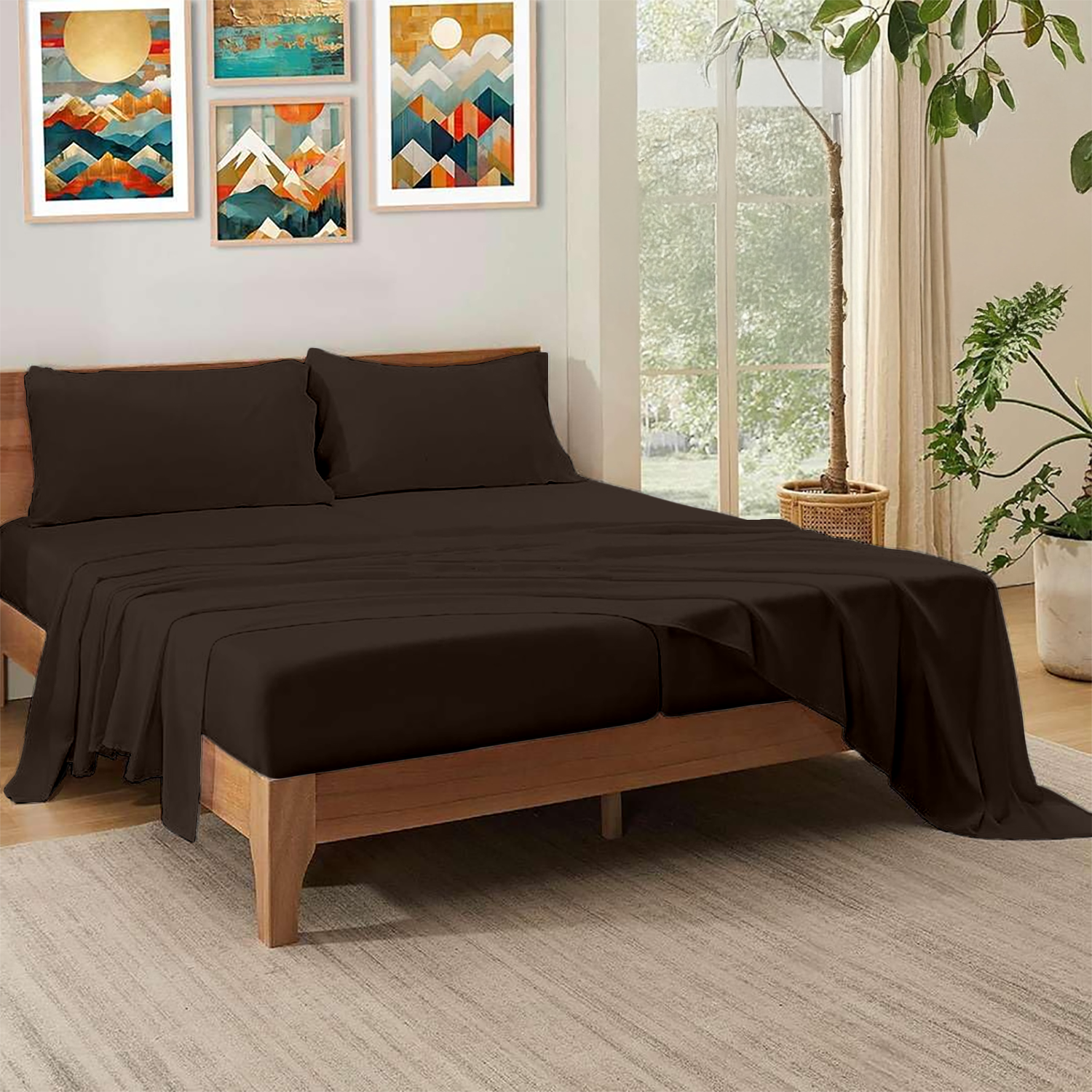 Chocolate Split Sheet Sets