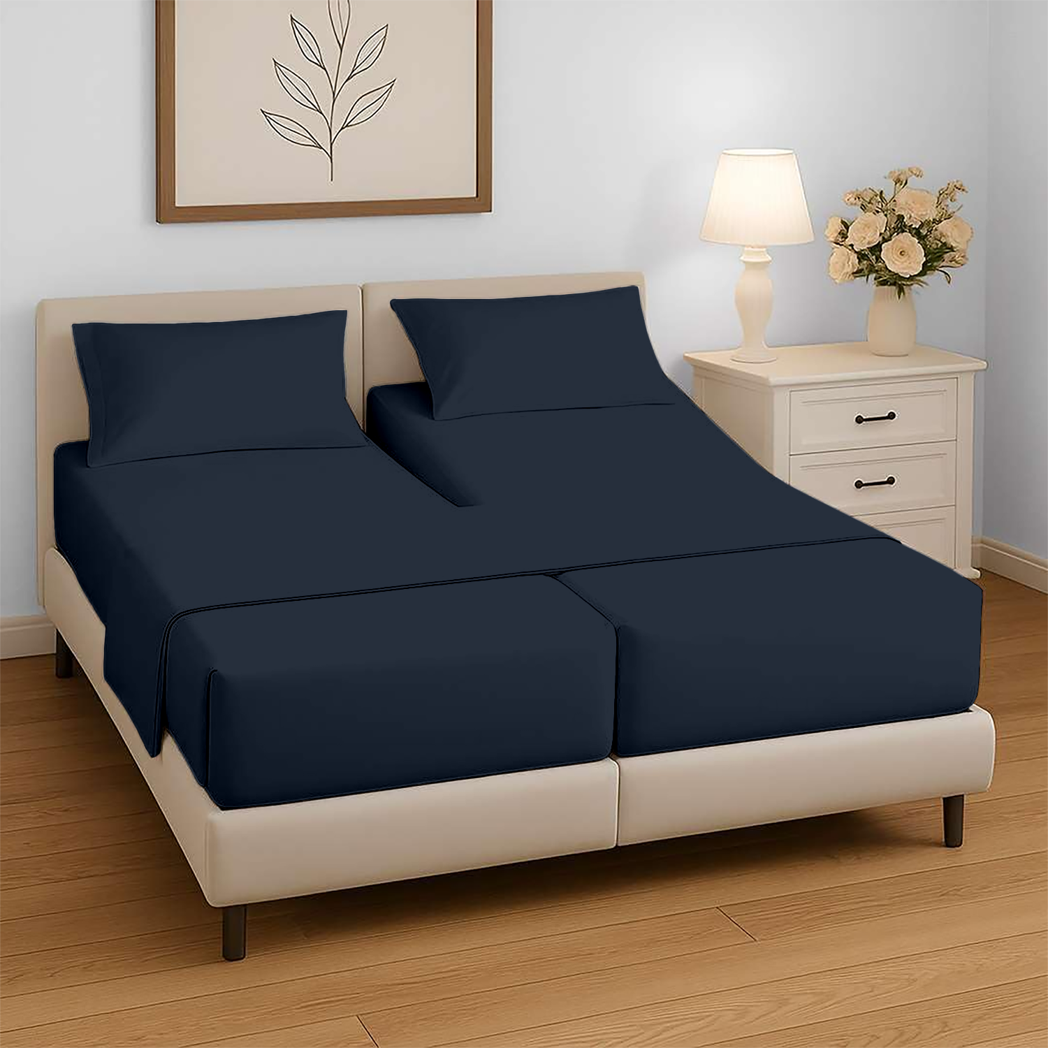 Navy Blue Split Sheet Sets