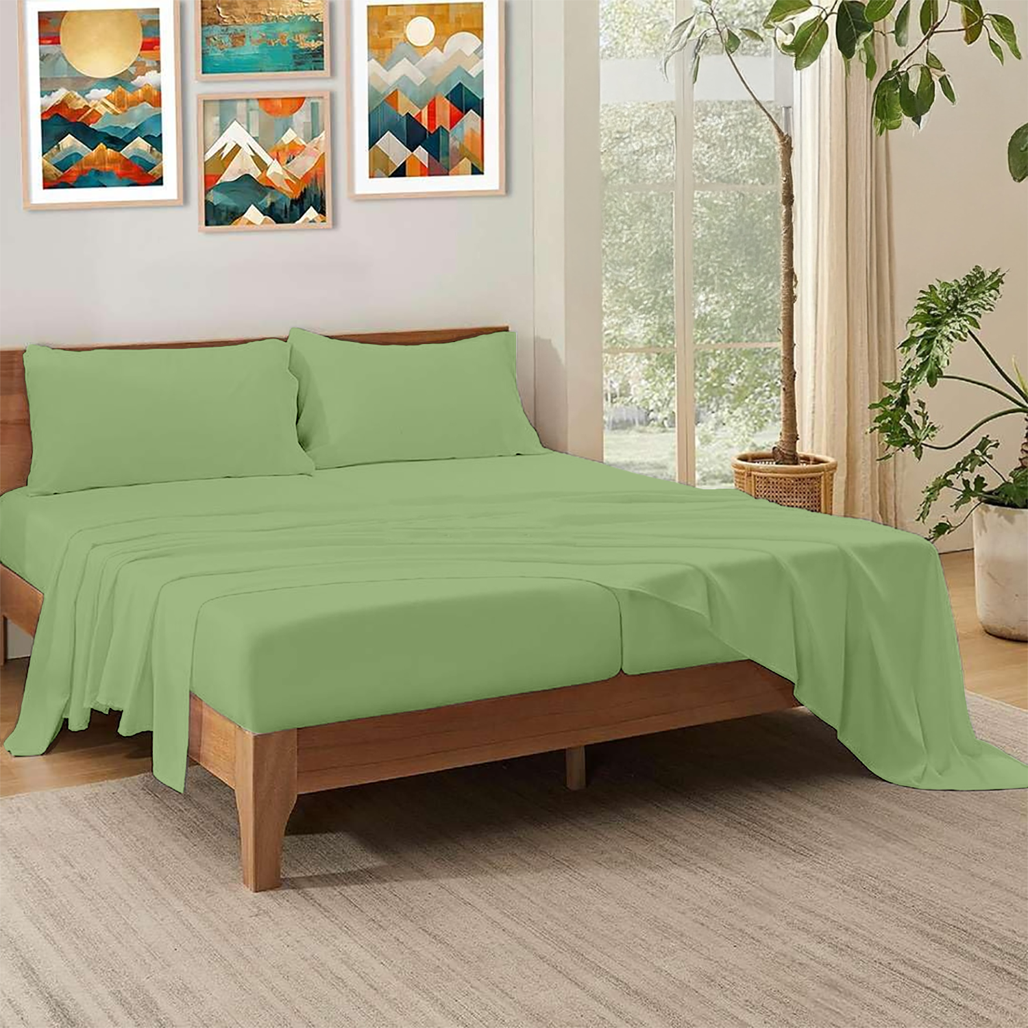 Sage Green Split Sheet Sets