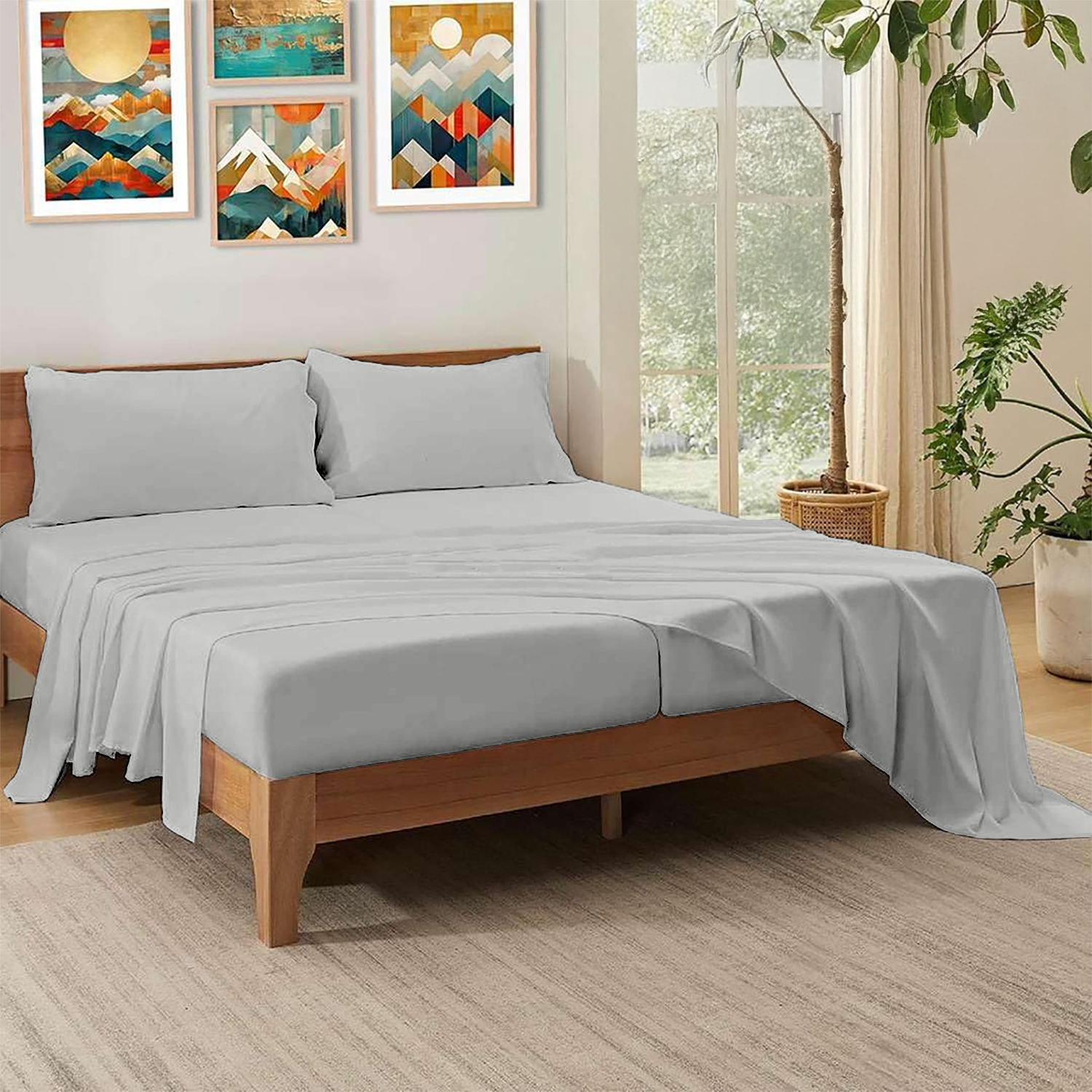 Light Grey Split Sheet Sets