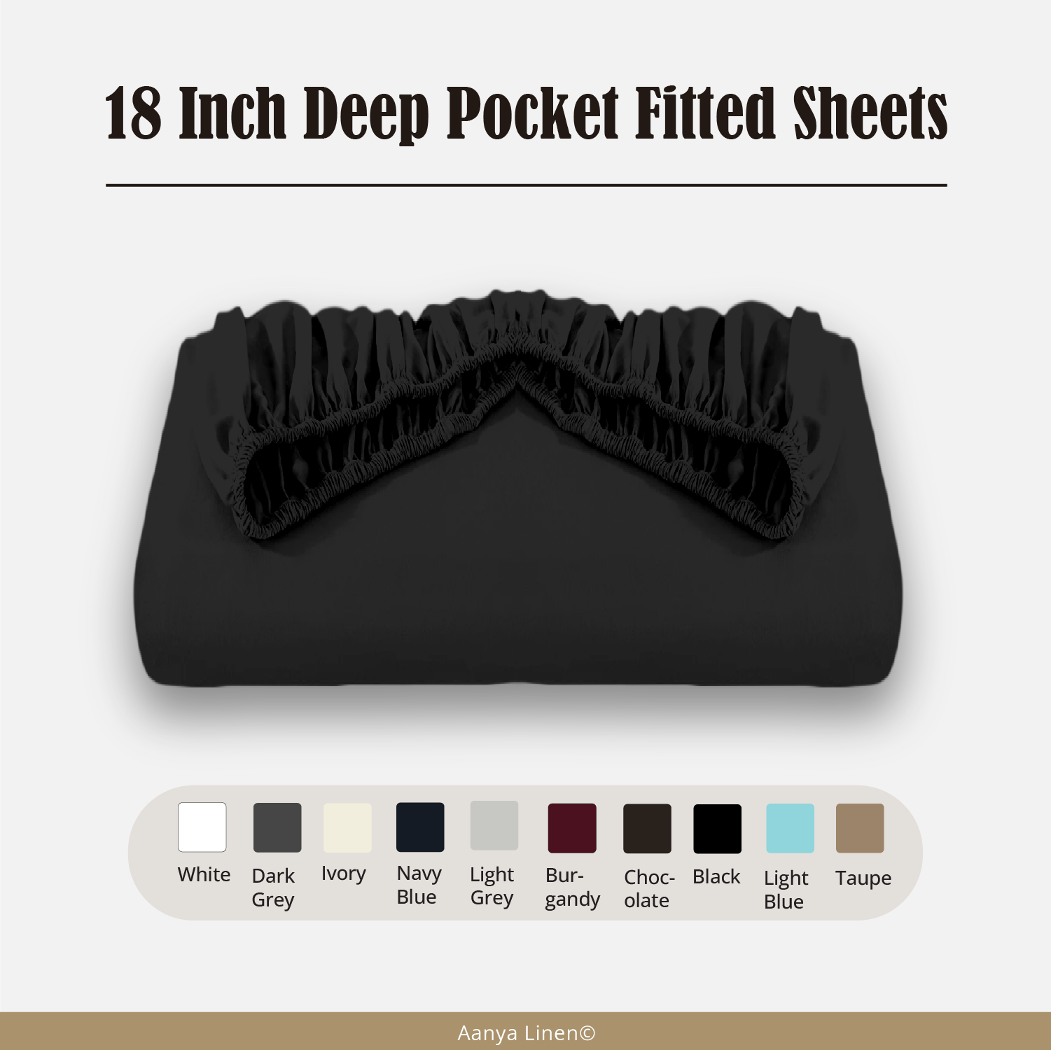 18 Inch Deep Pocket Fitted Sheets