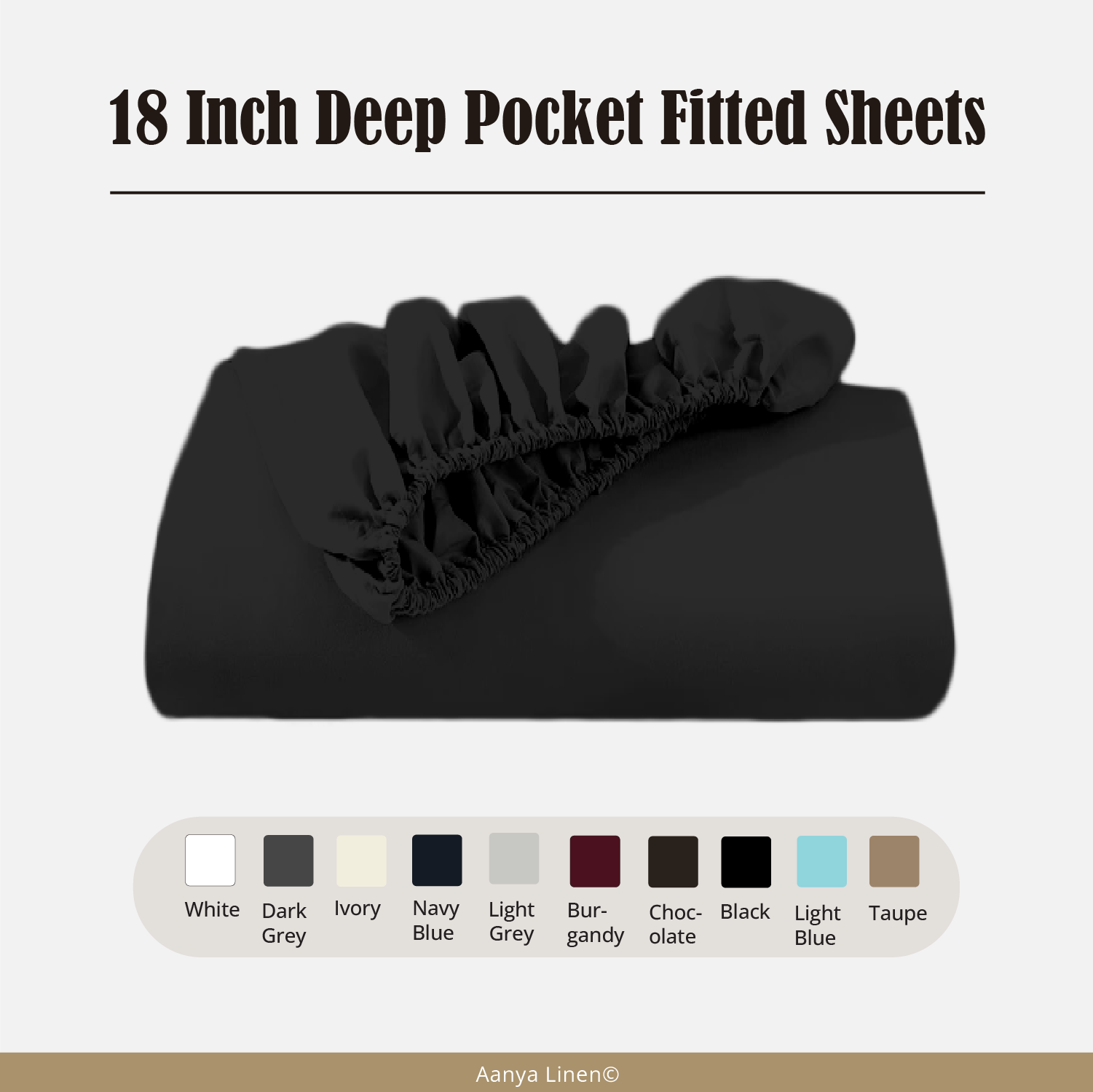 18 Inch Deep Pocket Fitted Sheets
