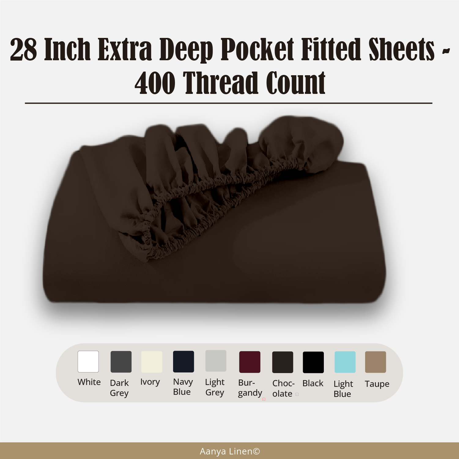 28 Inch Extra Deep Pocket Fitted Sheets