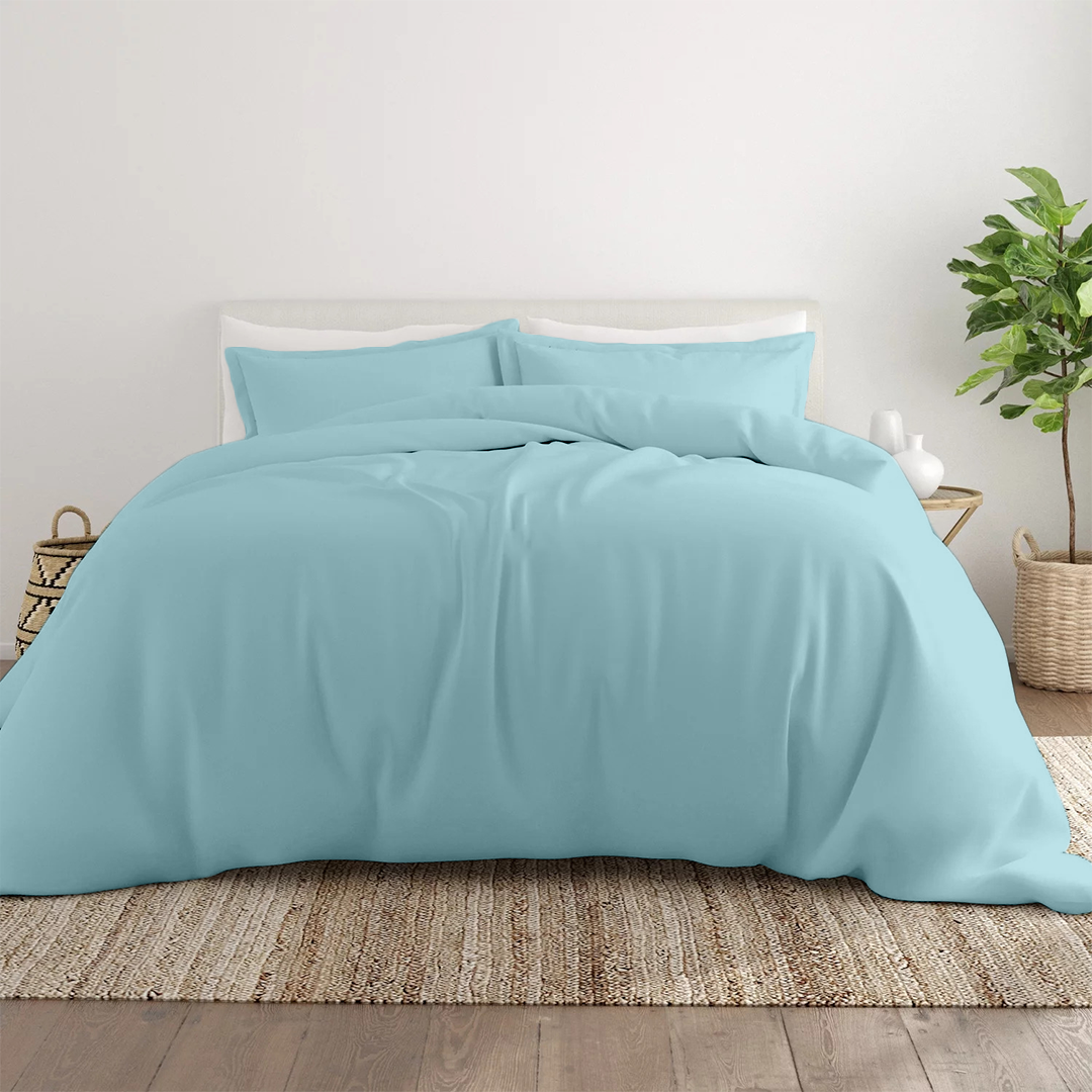 Aqua Blue Duvet Cover Set