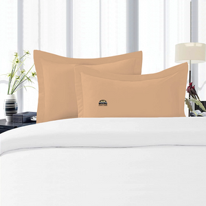 Pillowshams Solid Comfy Sateen Beige