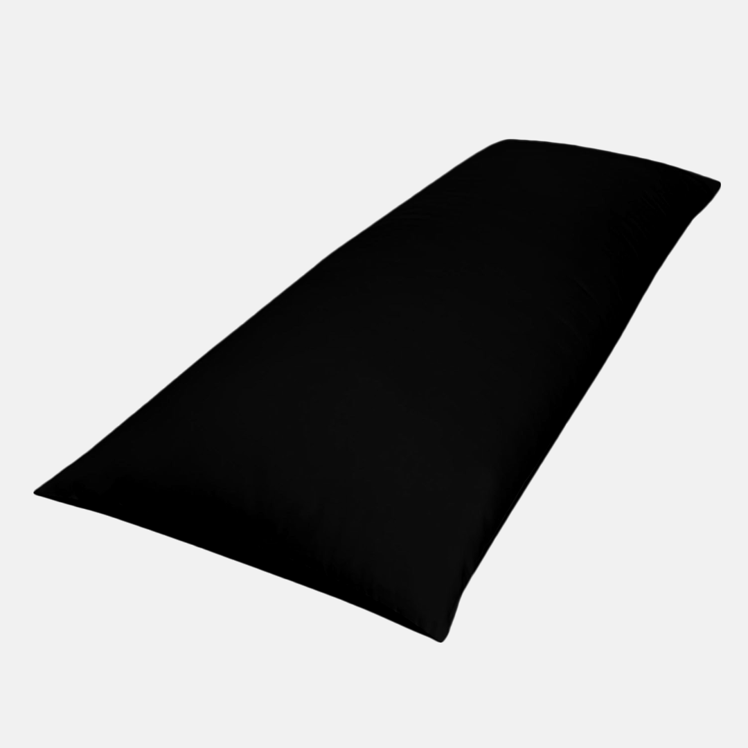 Black Body pillow Cover Solid Comfy Sateen