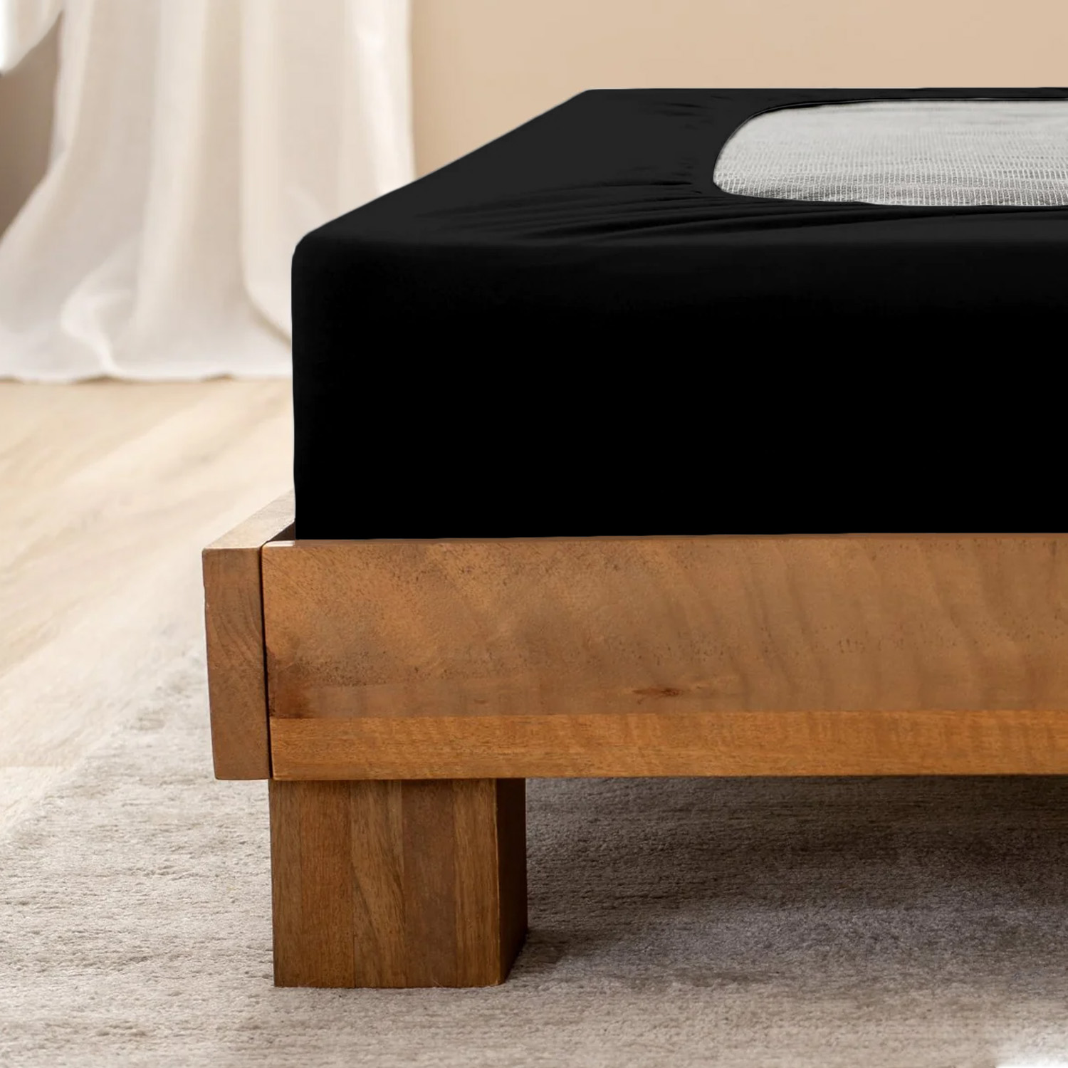 Black Blue Box Spring Cover