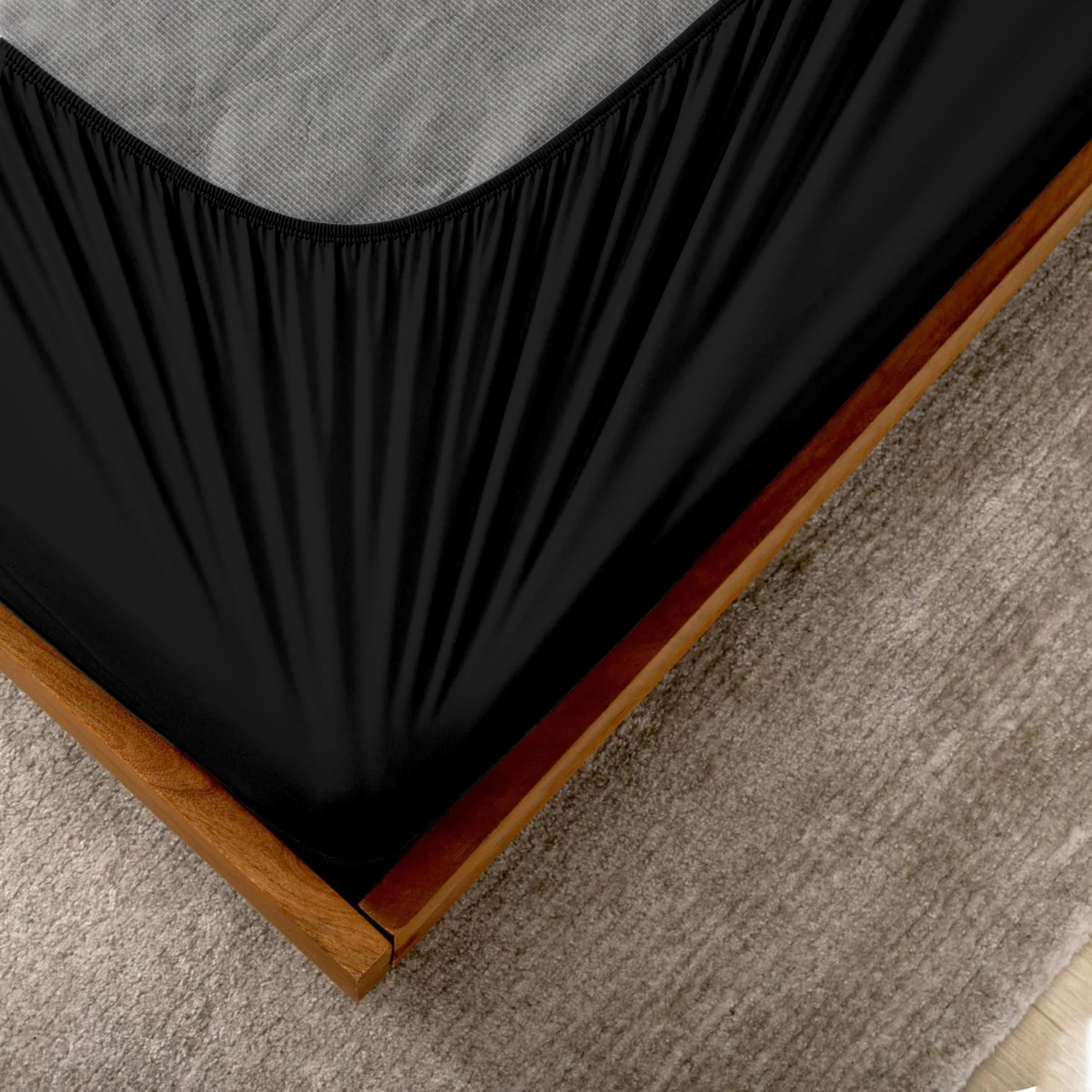Black Blue Box Spring Cover