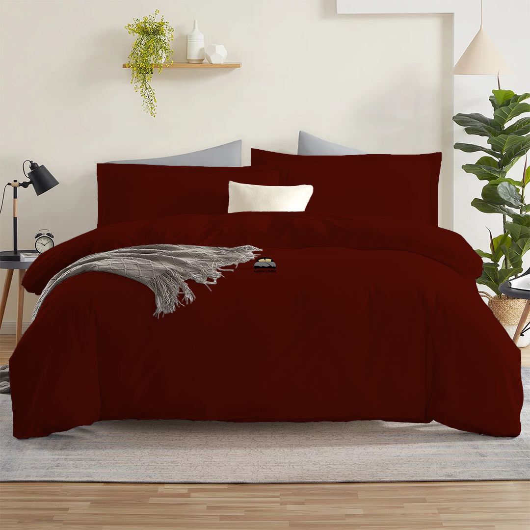 Burgundy Garden WP0605004CL Duvet Cover Set main image 1